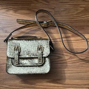 Kate Spade x gap kids glitter gold bag
